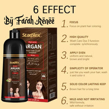 Load image into Gallery viewer, HALAL STARPLEX ARGAN Shampoo Uban HALAL Pewarna Rambut Telus Air Hitam Beruban Inai Henna Speedy Hair Color Shampoo
