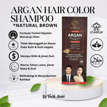 Load image into Gallery viewer, HALAL STARPLEX ARGAN Shampoo Uban HALAL Pewarna Rambut Telus Air Hitam Beruban Inai Henna Speedy Hair Color Shampoo
