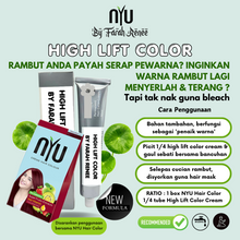 Load image into Gallery viewer, NYU Hair Color Halal Pewarna Rambut Sah Solat Tutup Uban Bebas Ammonia Dari Indonesia
