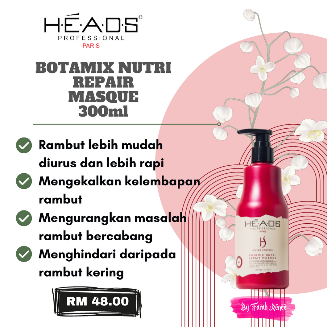 Botamix Nutri Repair Masque 300ml By Heads